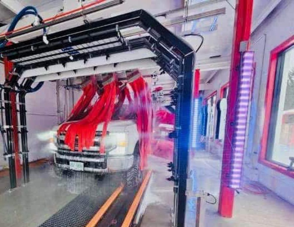 Car in wash
